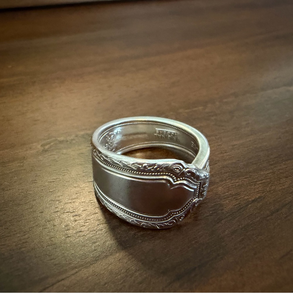 Elegant Silver Spoon Ring - Picture 5 of 14